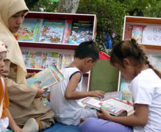 Taman baca anak-anak PKS Gresik. (ist)