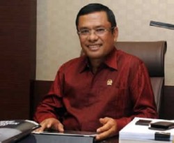 Sekretaris Fraksi Partai Hati Nurani Rakyat (Hanura) Saleh Husein. (sorotnews.com / Bowo Santoso)